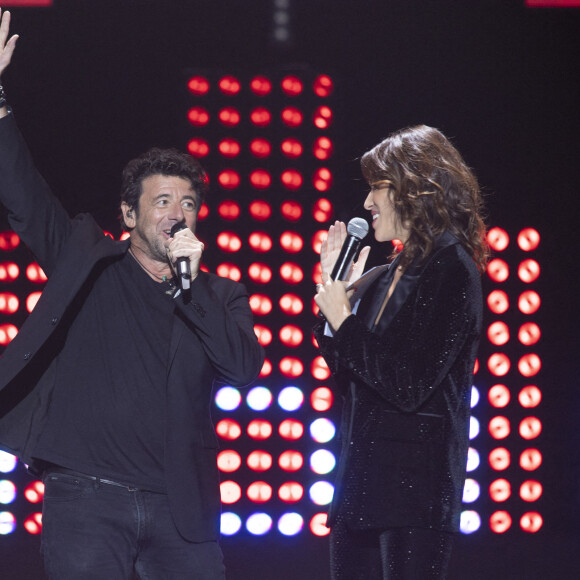 Exclusif - Patrick Bruel, Laurie Cholewa - 10ème édition du concert caritatif "Leurs voix pour l'espoir" au profit de la fondation ARCAD (Aide et recherche en Cancérologie Digestive) et la lutte contre le cancer du pancréas à l'Olympia à Paris le 11 octobre 2021. © Marc Ausset-Lacroix - Pierre Perusseau / Bestimage 