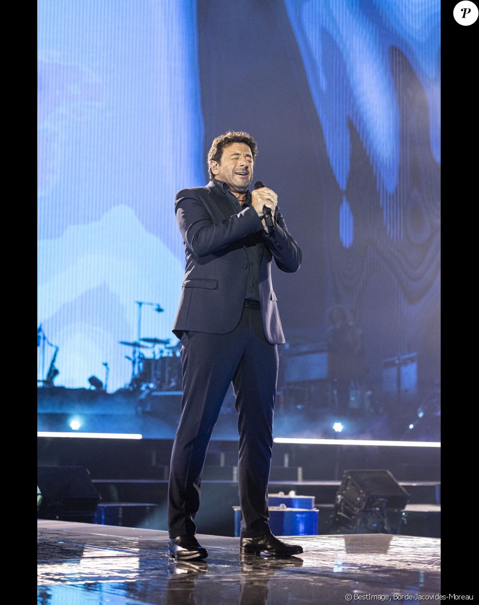 Exclusif - Patrick Bruel - Concert hommage à Johnny Hallyday "Que je t'aime" à l'AccorHotels Arena Paris Bercy à Paris. Le 14 septembre 2021 © Borde-Jacovides-Moreau / Bestimage