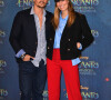 Juan Arbelaez et sa femme Laury Thilleman (Miss France 2011) - Avant-première du film "Encanto" de Disney au Grand Rex à Paris le 19 novembre 2021. © Veeren/Bestimage