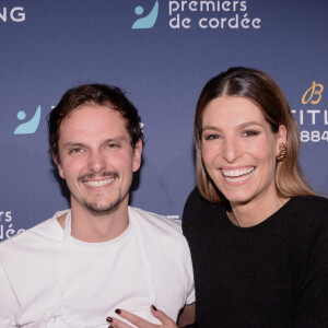 Exclusif - Juan Arbelaez et Laury Thilleman - Dîner de charité Breitling pour l'association "Premiers de cordée" à la Samaritaine à Paris le 8 octobre 2021. © Rachid Bellak / Bestimage