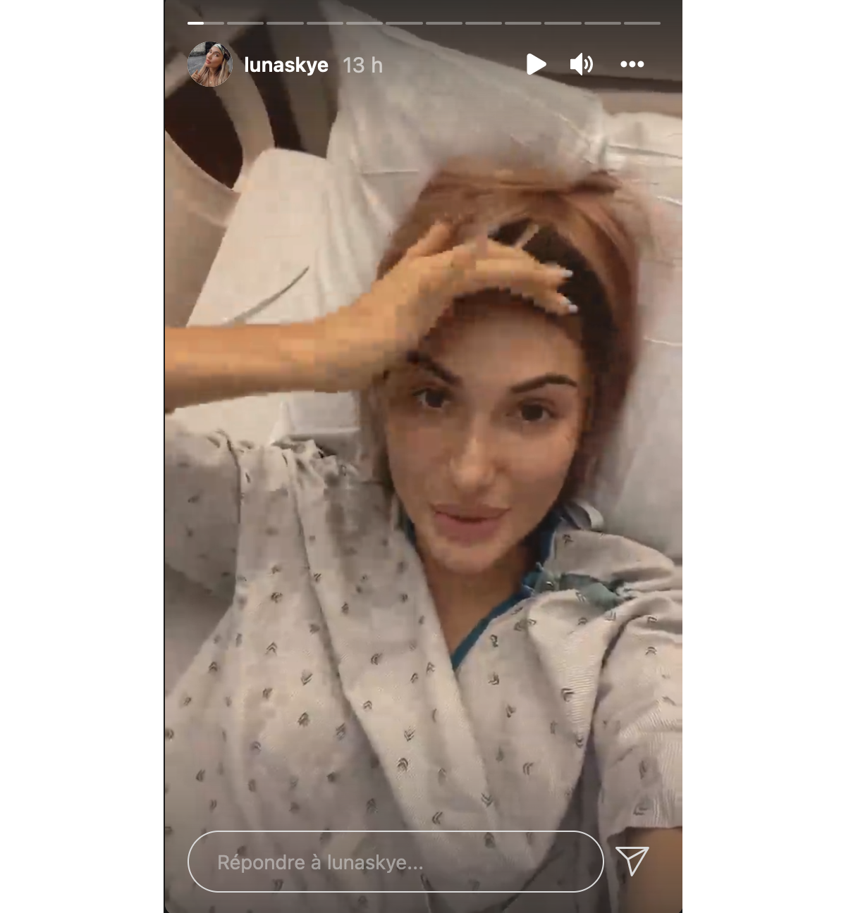 Photo : Luna Skye (Les Marseillais) de retour à lhôpital pour une 