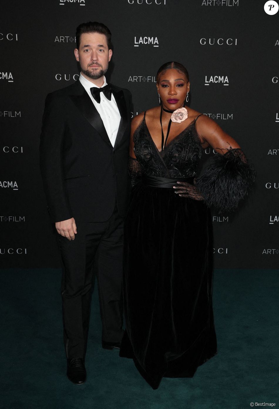 Alexis Ohanian, Serena Williams - People au 10ème &quot;Annual Art+Film Gala&quot; organisé par Gucci à la &quot;LACMA Art Gallery&quot; à Los Angeles, le 6 novembre 2021.