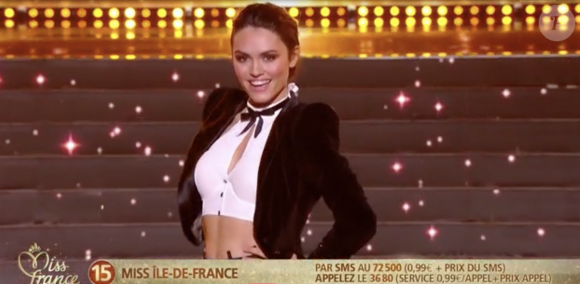 Miss Île-de-France 2021: Diane Leyre, 24 ans, 1,77 m, agent immobilier. Election Miss France 2022 sur TF1, le 11 décembre 2021.