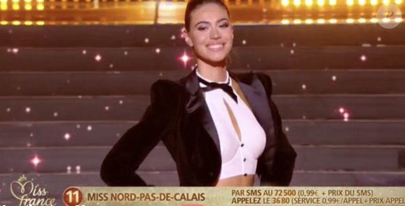 Miss Nord-Pas-de-Calais 2021 : Donatella Meden, 20 ans, 1,7 4 m, étudiante dans le luxe et la mode en Bachelor à l'ISEFAC de Lille. Election Miss France 2022 sur TF1, le 11 décembre 2021.