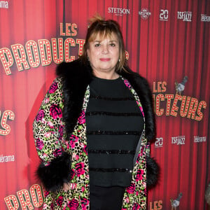 Michèle Bernier assiste à la soirée de gala à l'occasion de la première de la pièce "Les producteurs" au Théâtre de Paris à Paris. Le 2 décembre 2021 © Christophe Clovis / Bestimage