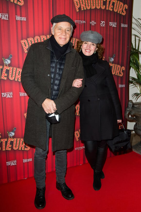 José Paul et Laura Presgurvic assistent à la soirée de gala à l'occasion de la première de la pièce "Les producteurs" au Théâtre de Paris à Paris. Le 2 décembre 2021 © Christophe Clovis / Bestimage