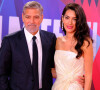 George Clooney et Amal à la première du film "The tender bar" lors du 65ème festival du film de Londres (BFI) le 10 octobre 2021.