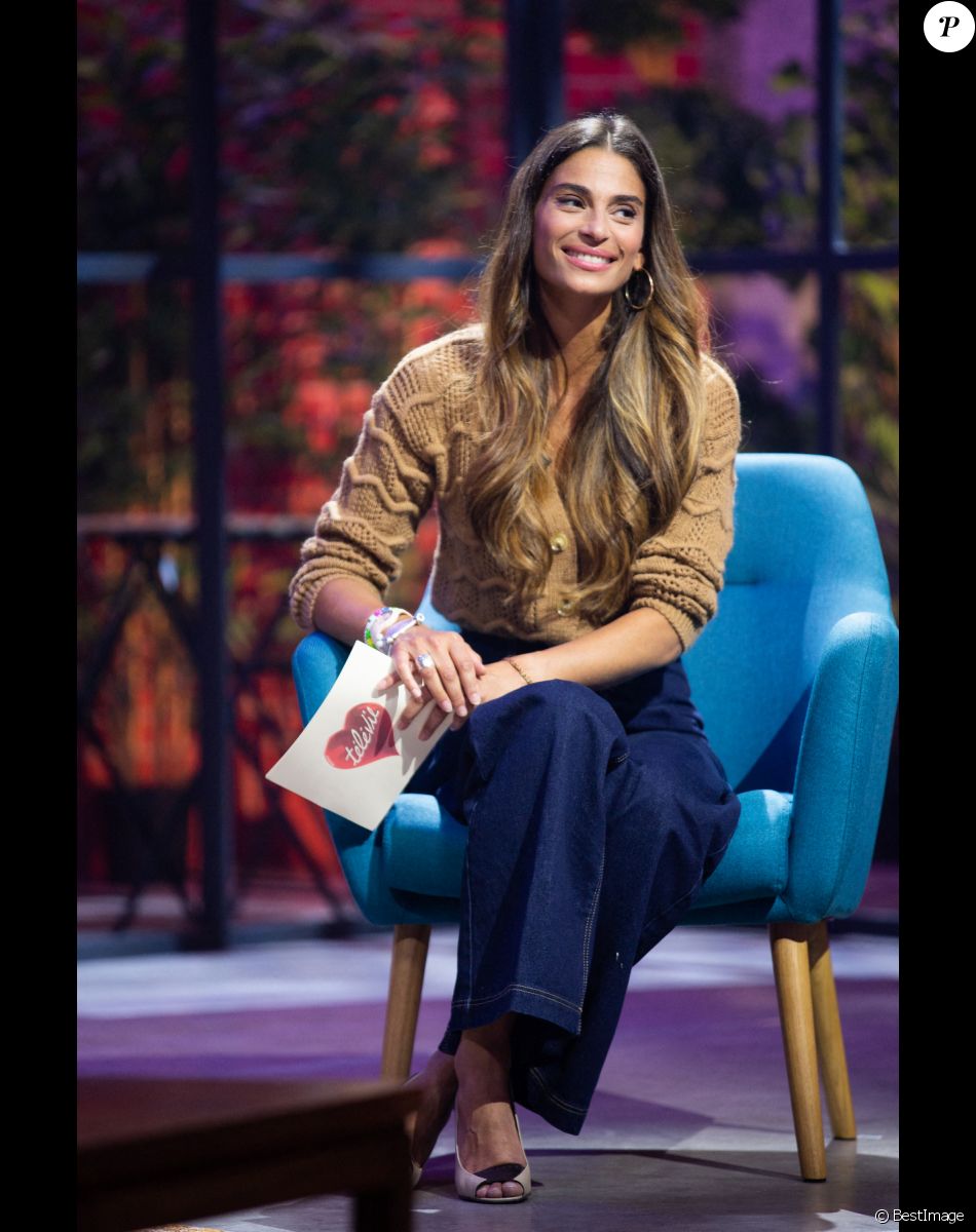 Tatiana Silva lors de la 32ème édition du Télévie, l'opération de récolte de dons de RTL Belgium au profit du Fonds de la recherche scientifique (FNRS) pour aider la lutte contre la leucémie et le cancer. Belgique, Bruxelles, le 19 septembre 2020