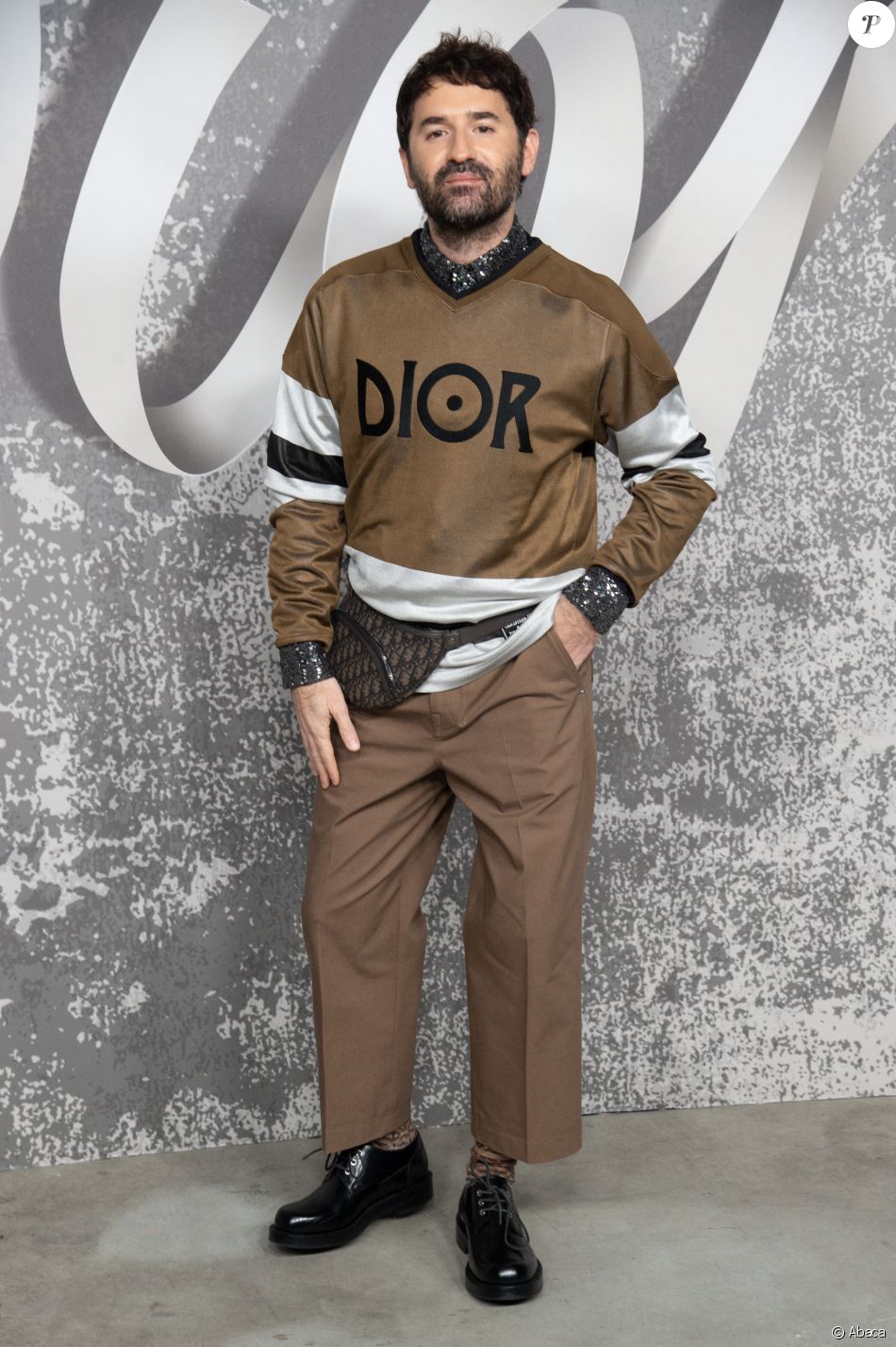 Nicolas Maury assiste au défilé Dior (Dior Homme), collection automne 2022, à l&#039;Olympia London. Londres, le 9 décembre 2021.