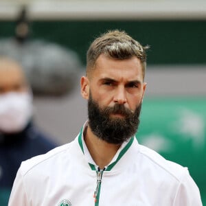 Benoit Paire se qualifie pour le deuxième tour des internationaux de tennis de Roland-Garros à Paris face au coréen Soonwoo Kwon (7-5, 6-4, 6-4) le 27 septembre 2020. © Dominique Jacovides / Bestimage 