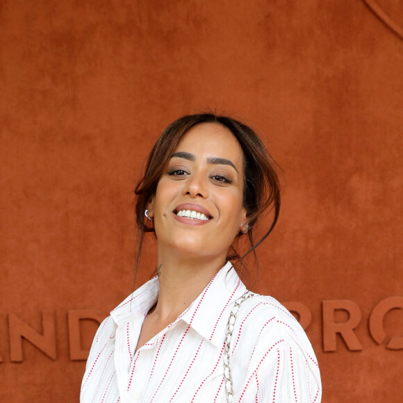 Amel Bent au village des Internationaux de France de tennis de Roland Garros à Paris le 12 juin 2021. © Dominique Jacovides / Bestimage 