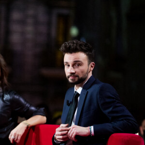 Faustine Bollaert, Tom Villa - Enregistrement de l'émission "Surprise Sur Prise" à l'Atelier des Lumières à Paris, le 15 février 2021 © Tiziano Da Silva / Bestimage 