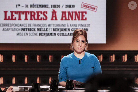Exclusif - Léa Salamé sur le plateau de l'émission On Est En Direct (OEED) du samedi 11 décembre le 11 décembre 2021.