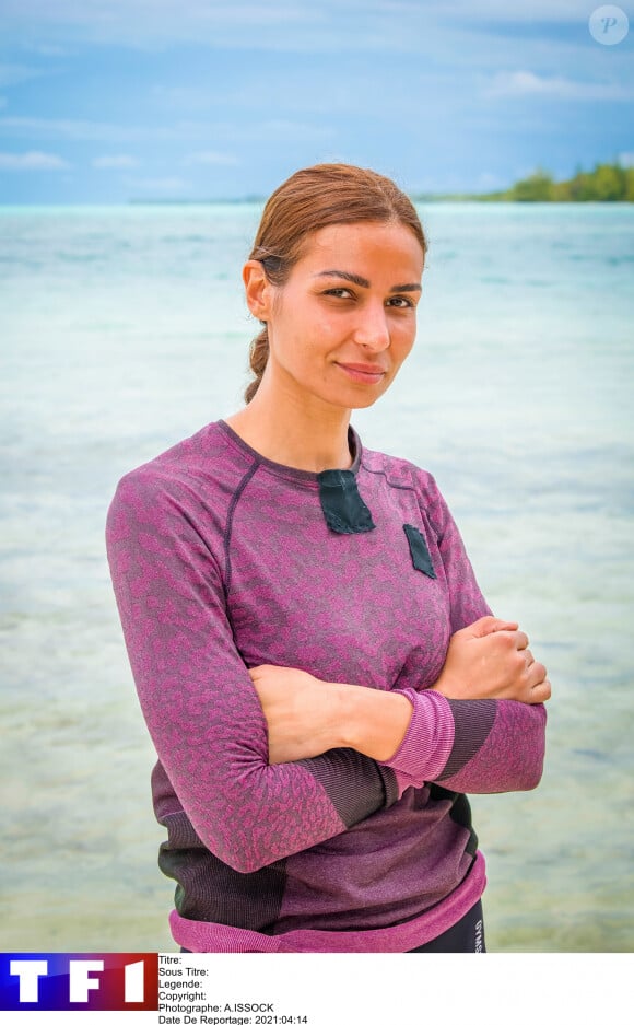 Karima dans "Koh-Lanta, La Légende", émission spéciale célébrant le vingtième anniversaire du jeu de survie de TF1.