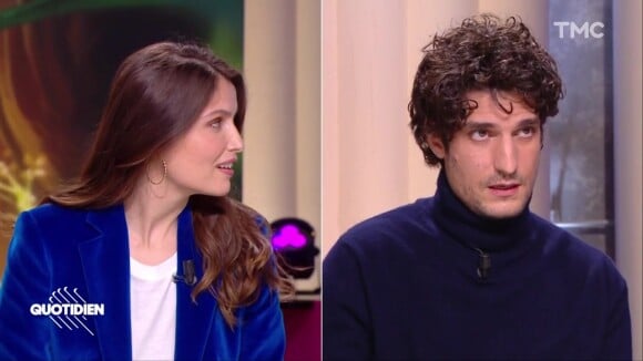 Laetitia Casta et Louis Garrel face à Yann Barthès dans "Quotidien".