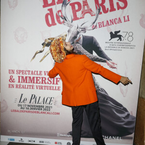 Exclusif - Victoria Abril - Photocall du spectacle "Le bal de Paris de Blanca Li" au théâtre Le Palace à Paris le 14 décembre 2021. © Marc Ausset-Lacroix/Bestimage
