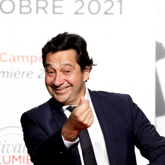 Laurent Gerra - Cérémonie d'ouverture du Festival Lumière 2021 à Lyon le 9 octobre 2021. © Dominique Jacovides / Bestimage 