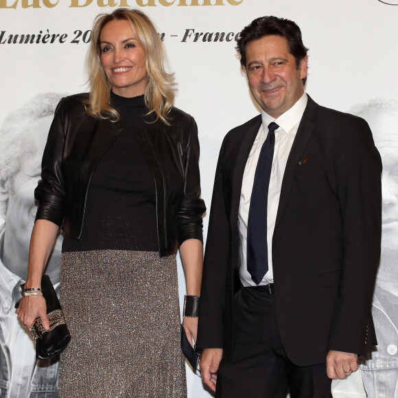 Christelle Bardet et Laurent Gerra, lors de la cérémonie de clôture de la 12e édition du Festival du film Lumière à Lyon, du 10 au 18 octobre 2020. © Pascal Fayolle / Bestimage 