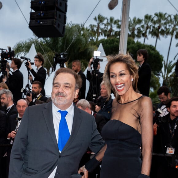 Didier Bourdon et sa femme Marie-Sandra - Montée des marches du film "Douleur et Gloire" lors du 72ème Festival International du Film de Cannes. Le 17 mai 2019 © Borde / Bestimage