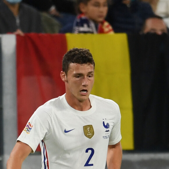 Benjamin Pavard - Match de football en ligue des Nations : La France bat la Belgique 3-2 au Juventus Stadium à Turin le 7 octobre 2021. © Aflo/Panorami/Bestimage