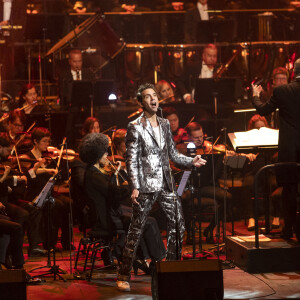 Exclusif - Mika Symphonique en concert à la Philharmonie de Paris avec l'Orchestre National d'Ile-de-France. Le 23 octobre 2021. L'enregistrement du concert sera diffusé le 22 décembre sur Culture Box puis sur France 5 © Cyril Moreau / Bestimage 