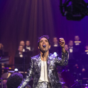 Exclusif - Mika Symphonique en concert à la Philharmonie de Paris avec l'Orchestre National d'Ile-de-France. Le 23 octobre 2021. L'enregistrement du concert sera diffusé le 22 décembre sur Culture Box puis sur France 5 © Cyril Moreau / Bestimage 