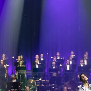 Exclusif - Mika Symphonique en concert à la Philharmonie de Paris avec l'Orchestre National d'Ile-de-France. Le 23 octobre 2021. L'enregistrement du concert sera diffusé le 22 décembre sur Culture Box puis sur France 5 © Cyril Moreau / Bestimage 