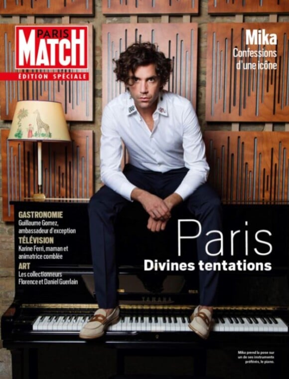 Couverture du magazine "Paris Match" belge avec Mika