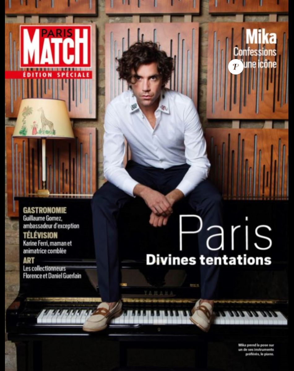 Couverture du magazine "Paris Match" belge avec Mika