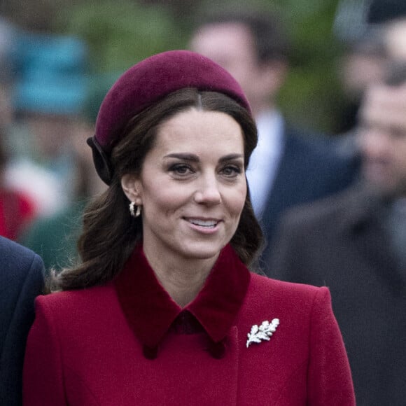 Catherine Kate Middleton, la duchesse de Cambridge et Meghan Markle, la duchesse de Sussex enceinte - La famille royale britannique se rend à la messe de Noël à l'église Sainte-Marie-Madeleine à Sandringham, le 25 décembre 2018. 