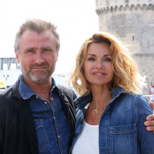 Alexandre Brasseur et Ingrid Chauvin de "Demain nous appartient" - Festival de la Fiction de La Rochelle. Le 18 septembre 2021 © Jean-Marc Lhomer / Bestimage