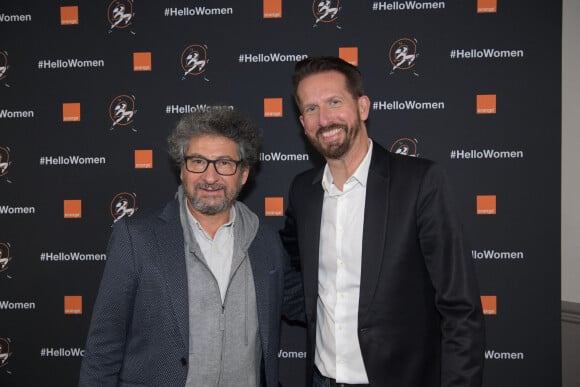 Radu Mihaileanu, Sam Bobino - Soirée "Hello Women" avec Orange à l' Elysée Montmartre à Paris le 1er décembre 2021. © Rachid Bellak/Bestimage