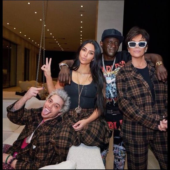 Kim Kardashian et Pete Davidson, Flavor Flav et Kris Jenner. Novembre 2021.