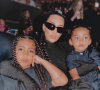 Kim Kardashian et ses filles North et Chicago. Août 2021.