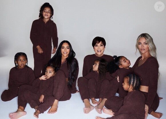 La famille Kardashian réunie pour Noël. Le 25 décembre 2021.