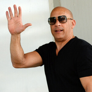 Vin Diesel est à l'aéroport de Venise le 31 août 2021.
