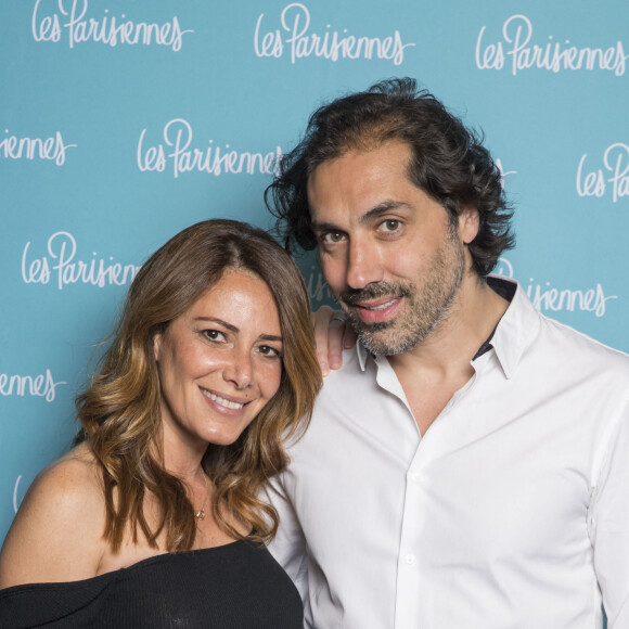 Exclusif - Elsa Fayer et son mari Zach Hanoun - Photocall de la première du spectacle "Les Parisiennes" aux Folies Bergères à Paris le 24 mai 2018. © Olivier Borde - Pierre Perusseau/Bestimage