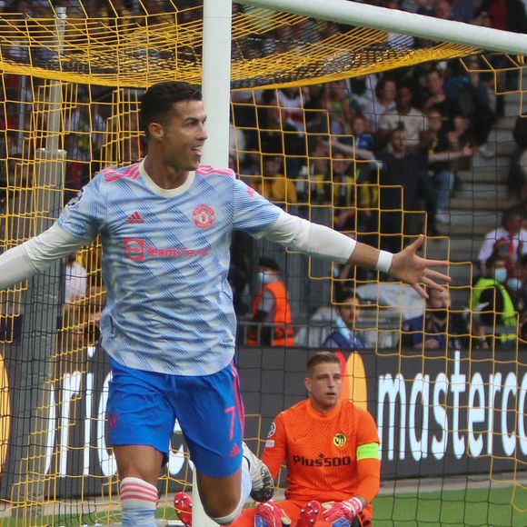 Cristiano Ronaldo lors du match "BSC Young Boys vs Manchester United" à Berne, le 14 septembre 2021. 
