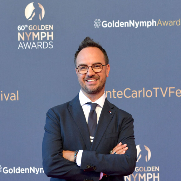 Jarry lors du photocall de la cérémonie des Nymphes d'Or du 60ème festival de télévision de Monte Carlo au Grimaldi Forum à Monaco le 22 juin 2021. © Bruno Bebert / Bestimage 