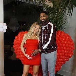 Khloé Kardashian et Tristan Thompson sur Instagram le 16 février 2018.