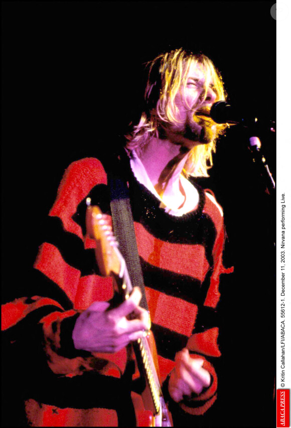 Kurt Cobain sur scène © Kritin Callahan/LFI/ABACA.