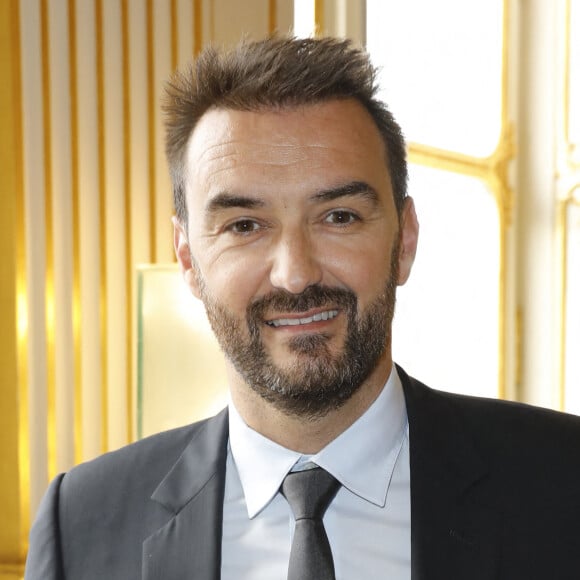 Cyril Lignac - Cérémonie de remise des insignes de Commandeur dans l'Ordre des Arts et des Lettres à Pierre Hermé et de Chevalier dans l'Ordre des Arts et des Lettres à David Sinapian au Ministère de la Culture à Paris, le 23 septembre 2019. © Marc Ausset-Lacroix/Bestimage
