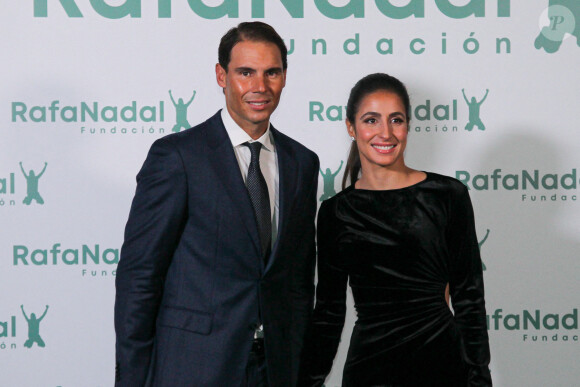 Rafael Nadal, fondateur de Rafa Nadal Foundation et Xisca Perello, directrice générale de Rafa Nadal Foundation - Rafael Nadal fête le 10 ème anniversaire de son association "RafaNadal Foundation" au Consulat italien à Madrid, le 18 novembre 2021.