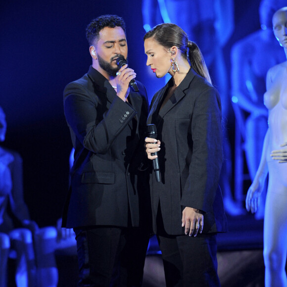 Exclusif - Vitaa et Slimane - Enregistrement de la 2ème partie de soirée de l'émission "La Chanson secrète 9" à la Seine musicale à Paris, diffusée le 27 novembre 2021 sur TF1 © Gaffiot-Moreau / Bestimage