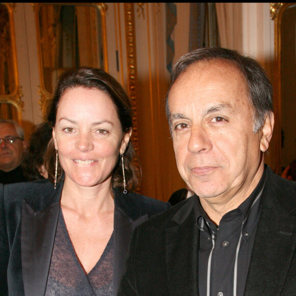 Patrice Dominguez et sa femme Cendrine - Cérémonie de remise de décorations au Ministère de la Culture