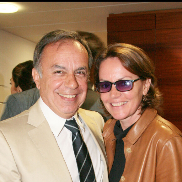 Patrice Dominguez et sa femme Cendrine - Tournoi de tennis de Roland Garros