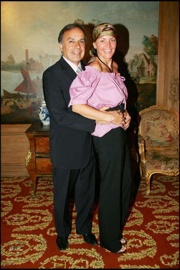 Patrice Dominguez et sa femme Cendrine - Soirée à la Tour d'argent dans le cadre du tournoi de Rolan Garros 2006
