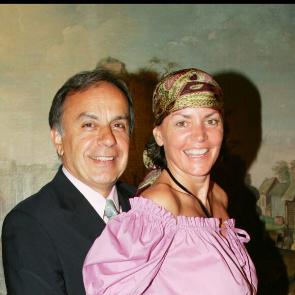 Patrice Dominguez et sa femme Cendrine - Soirée à la Tour d'argent dans le cadre du tournoi de Rolan Garros 2006
