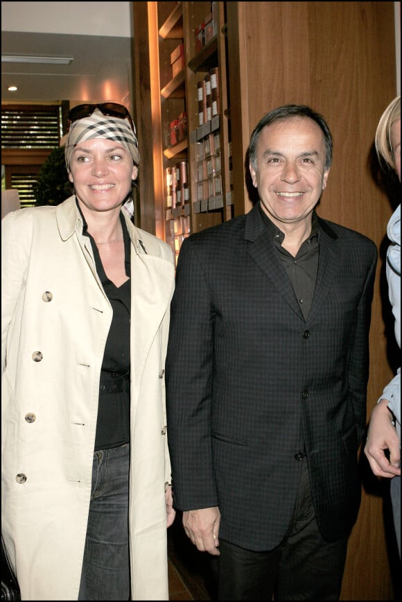 Patrice Dominguez et sa femme Cendrine à Paris