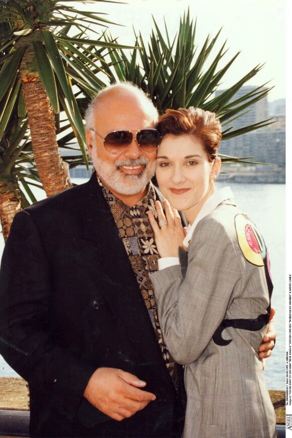 Archives - Céline Dion et son mari René Angelil en 1995 à Monte-Carlo